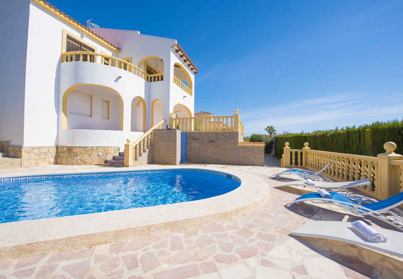 Ferienvilla Calpe - Villa Cactus Villa Calpe - Villa Cactus - Privatpool mit Meerblick